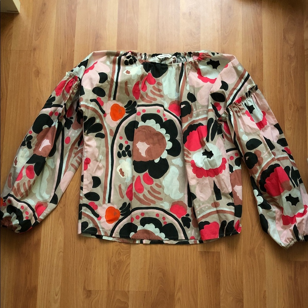 Marimekko Multicolor Floral Blouse Medium